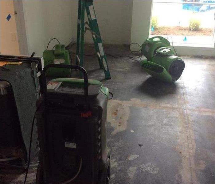 apartment leak after SERVPRO