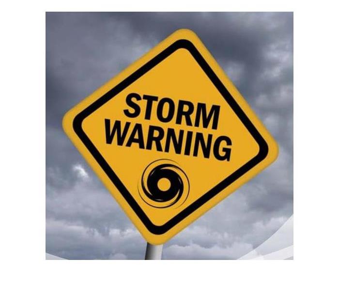 picture of a sign that says "storm warning"